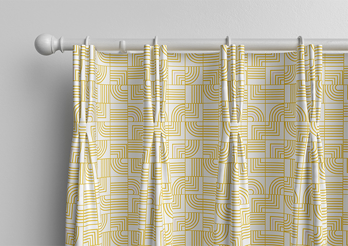 Maze, Yellow - Made to Measure Curtains - Image 11